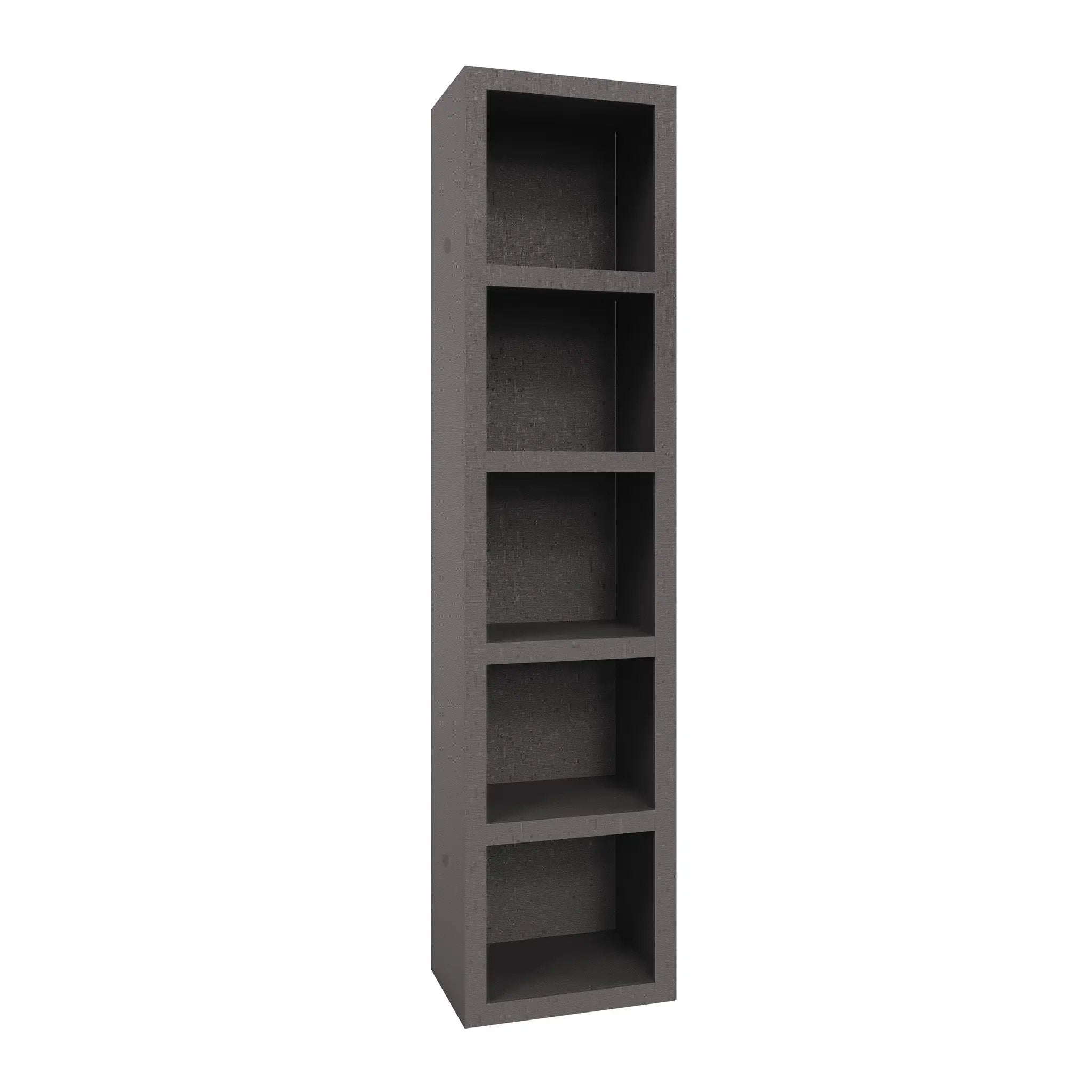 Easy-Lift Queen Murphy Wall Bed in Dark Grey with Two Bookshelves by Sharicks