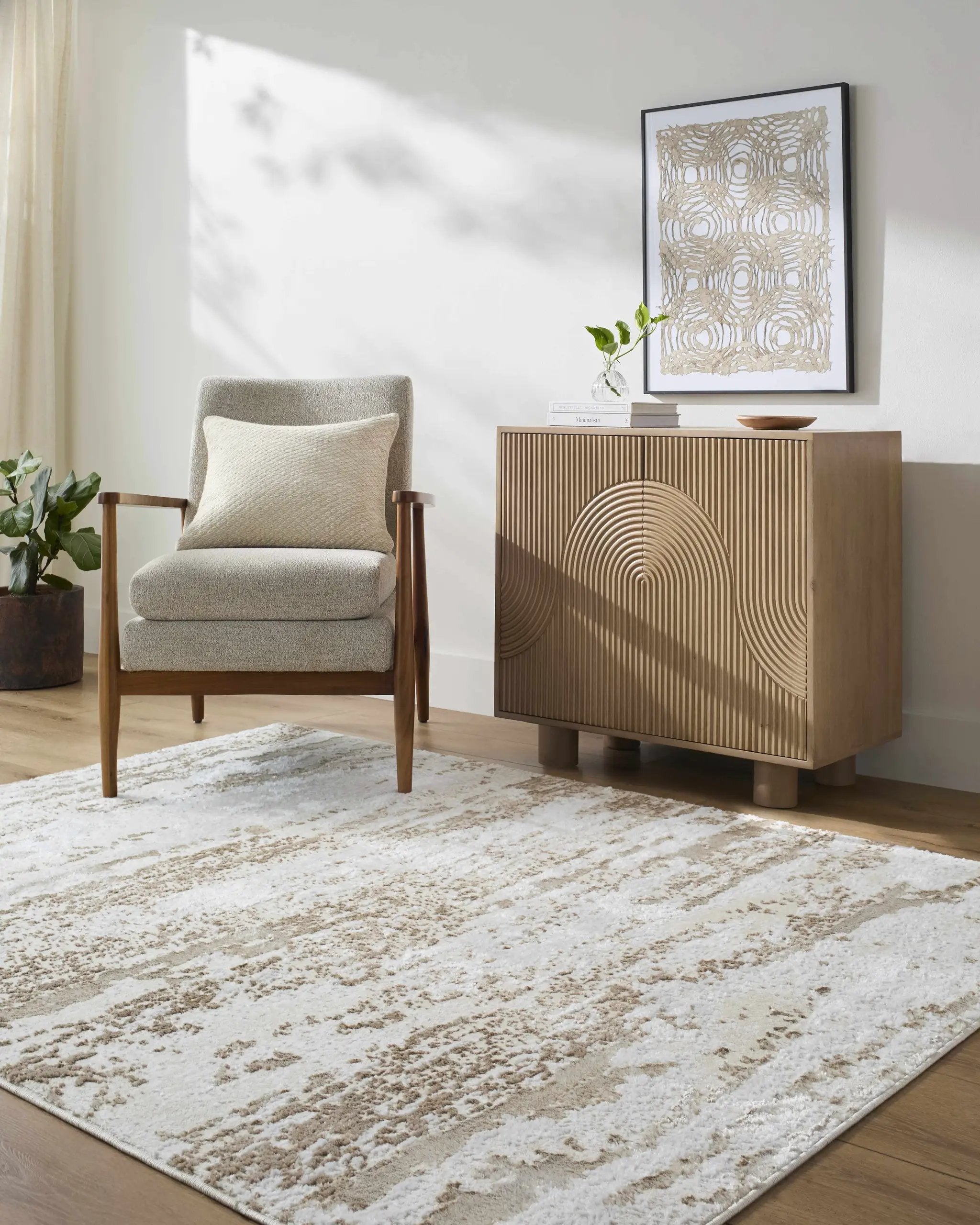 Arenda Tan Area Rug by Boutique Rugs