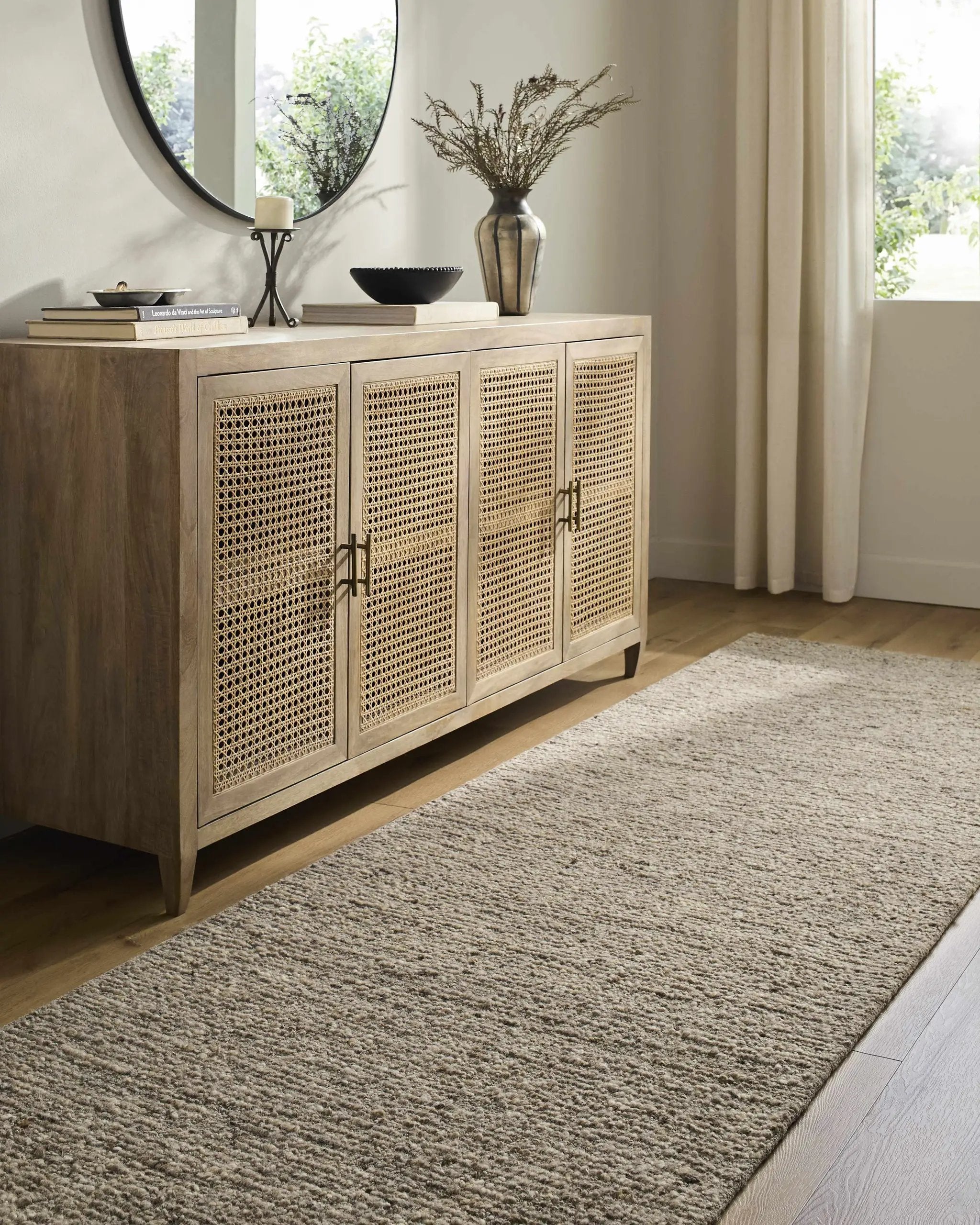 Winta Taupe Wool Area Rug by Boutique Rugs