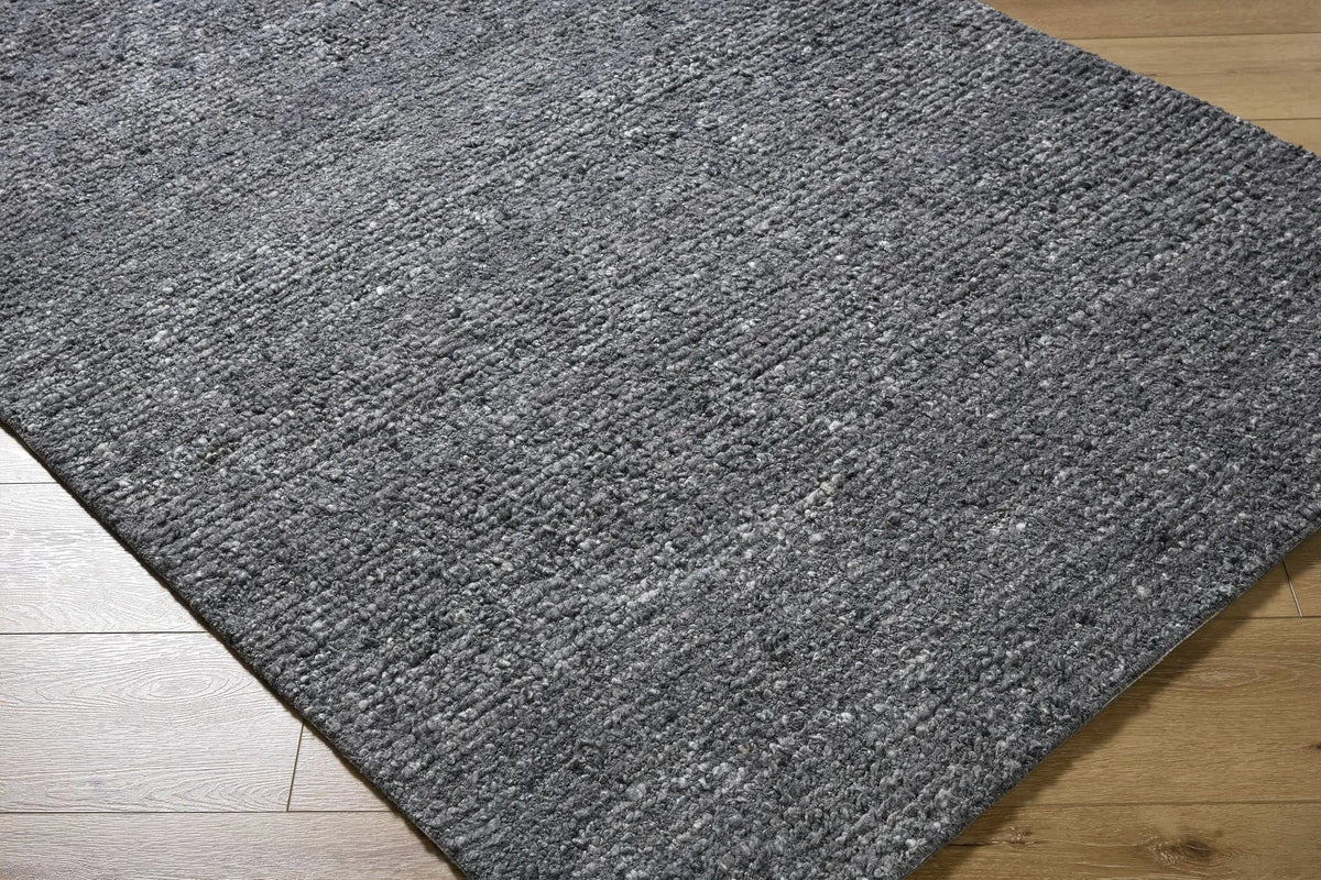 Winta Black Wool Area Rug, photo 5 of 10