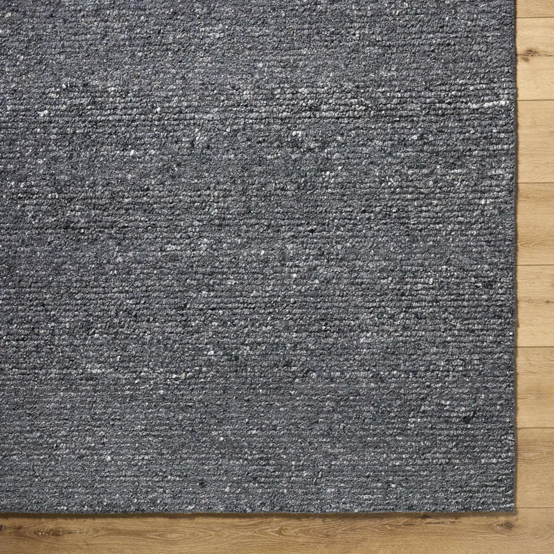 Winta Black Wool Area Rug by Boutique Rugs