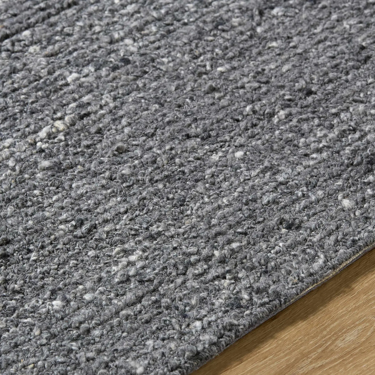 Winta Black Wool Area Rug, photo 7 of 10