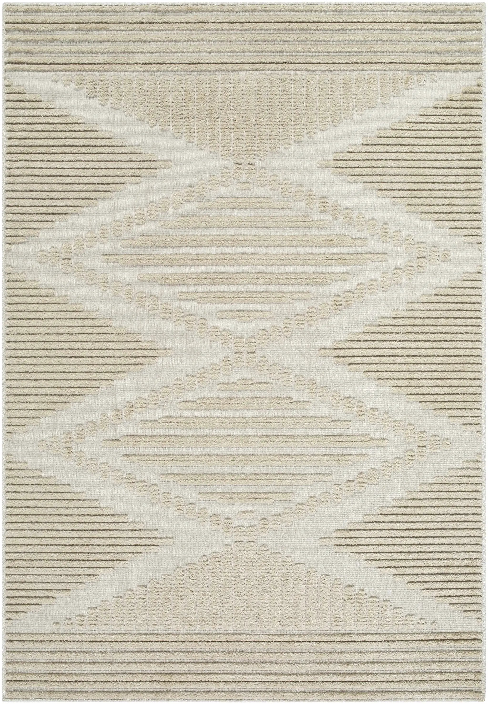 Annika Light Brown 3D Washable Area Rug by Boutique Rugs