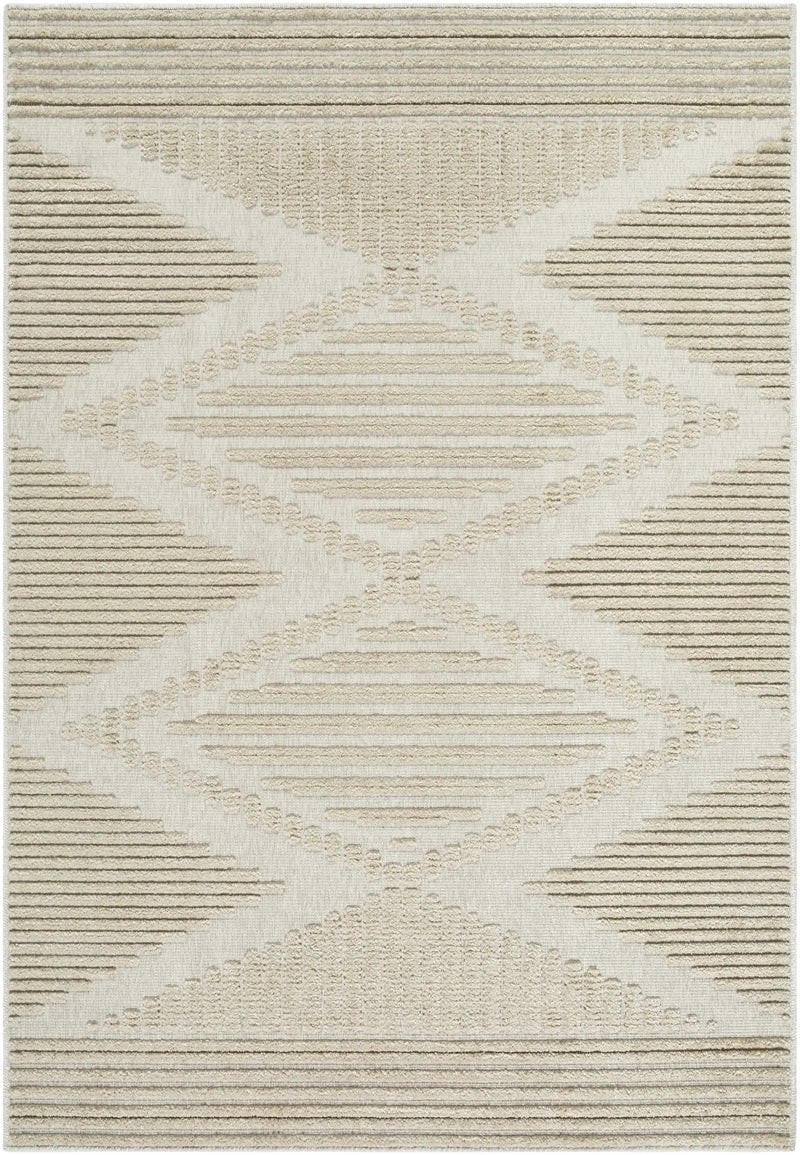 Annika Light Brown 3D Washable Area Rug by Boutique Rugs