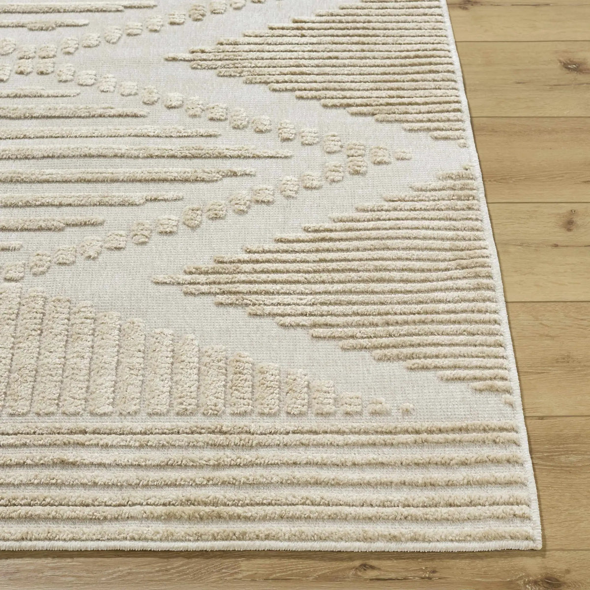 Annika Light Brown 3D Washable Area Rug, photo 3 of 6