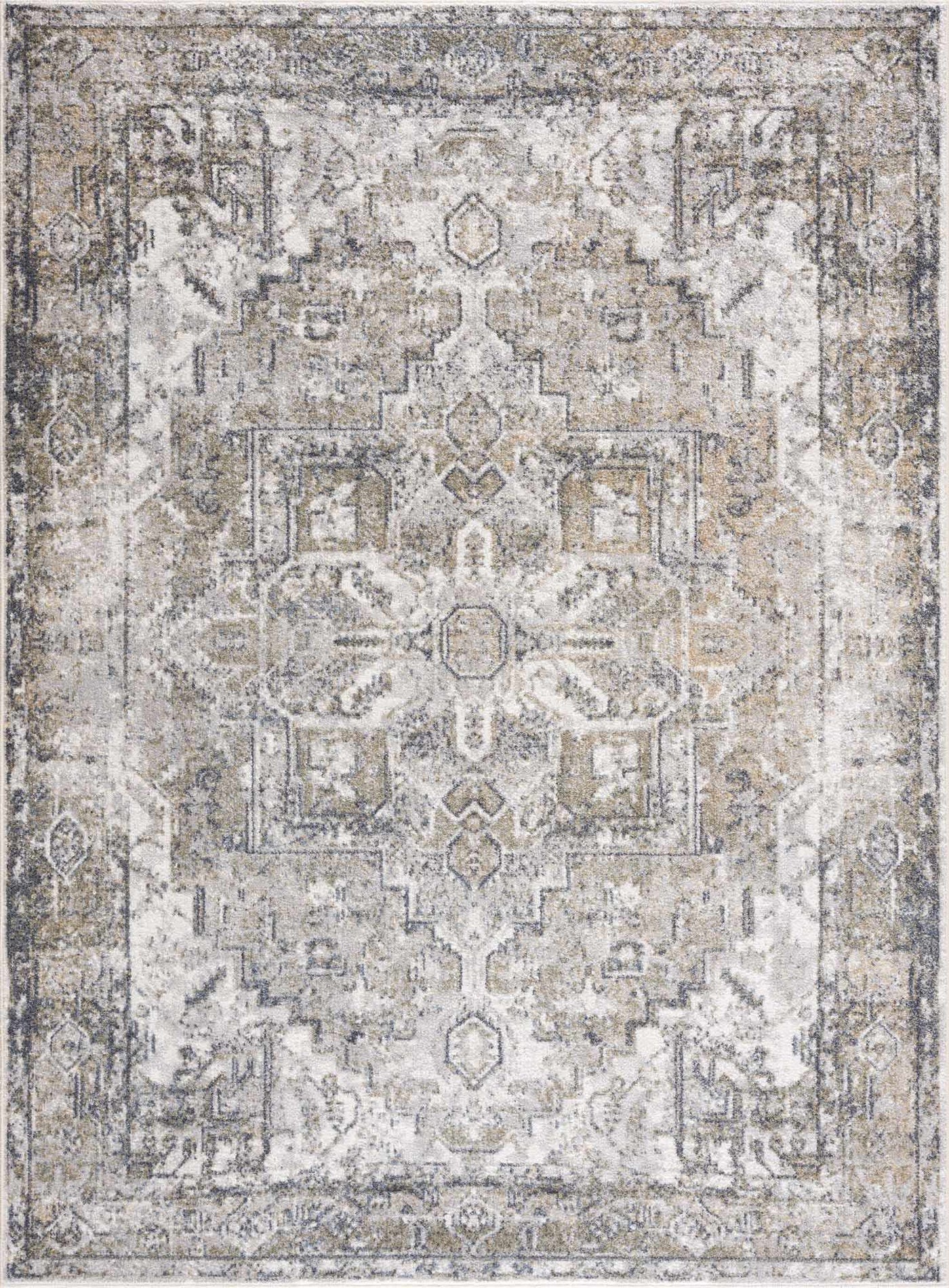 Hera Olive Boutique Washable Rug by Boutique Rugs