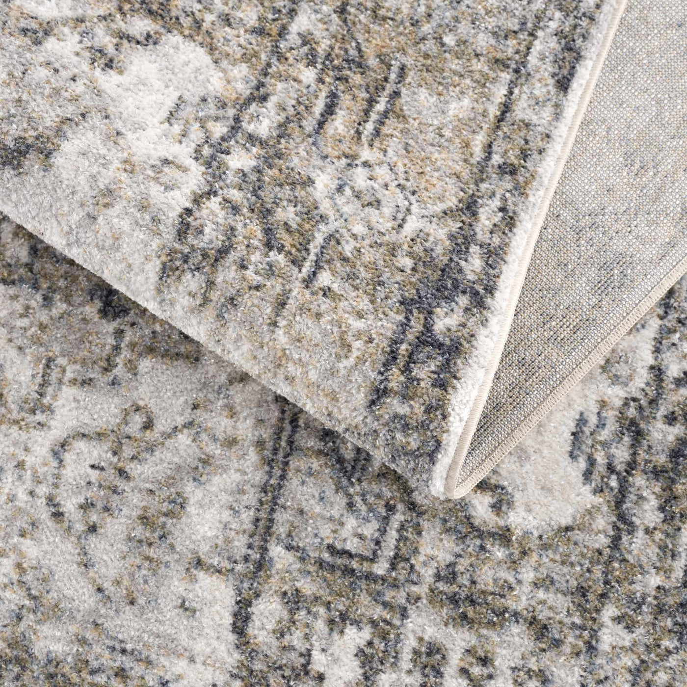 Hera Olive Boutique Washable Rug by Boutique Rugs