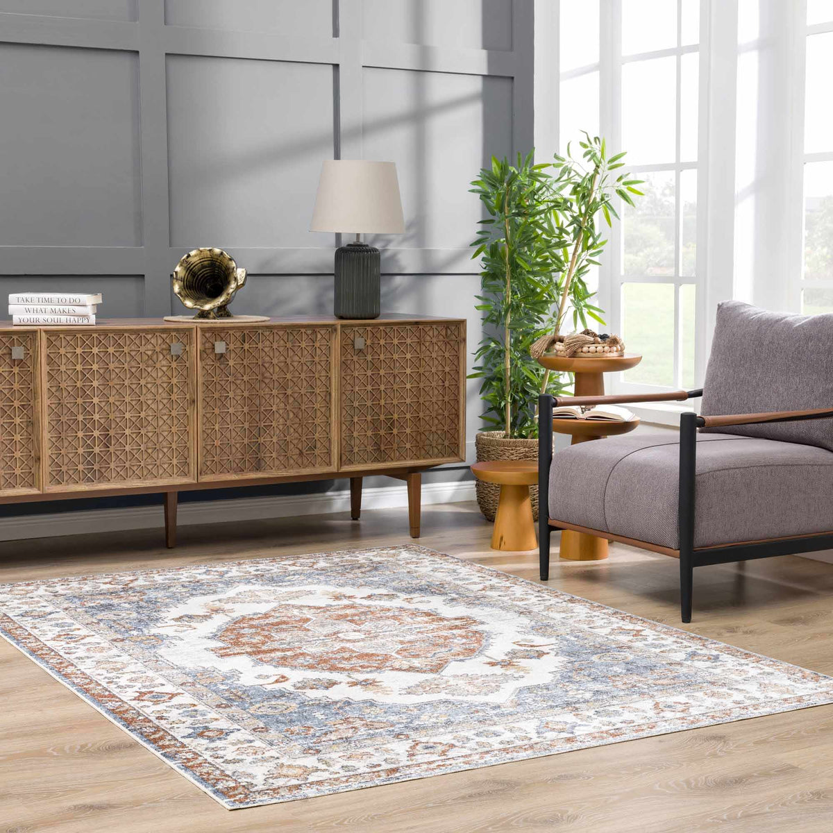 Ebbe Washable Area Rug - Clearance, installed in a room 2
