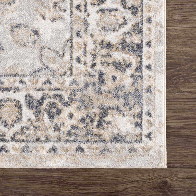 Rudo Beige Washable Area Rug by Hauteloom