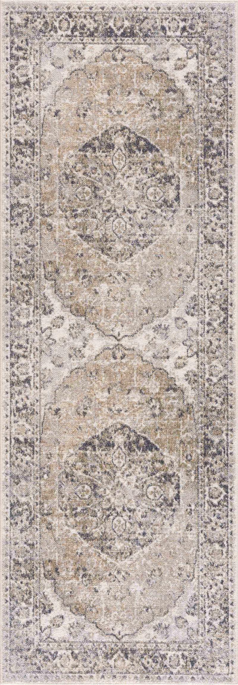 Rudo Beige Washable Area Rug by Hauteloom