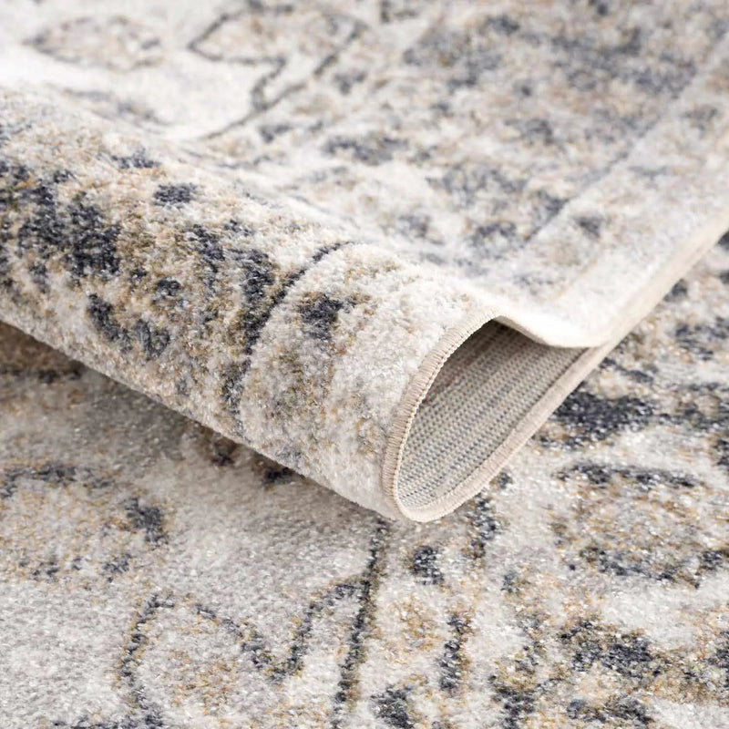 Rudo Beige Washable Area Rug by Hauteloom