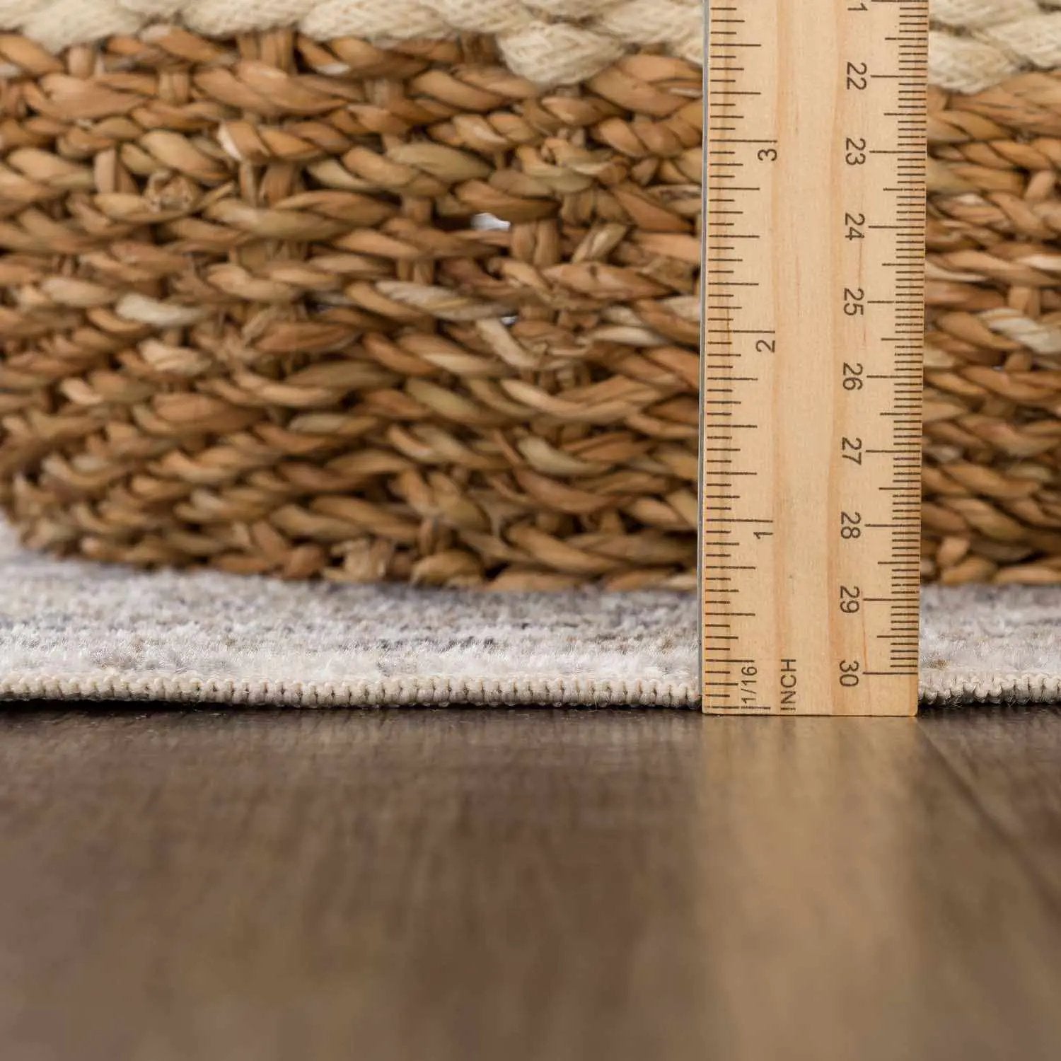 Rudo Beige Washable Area Rug by Hauteloom