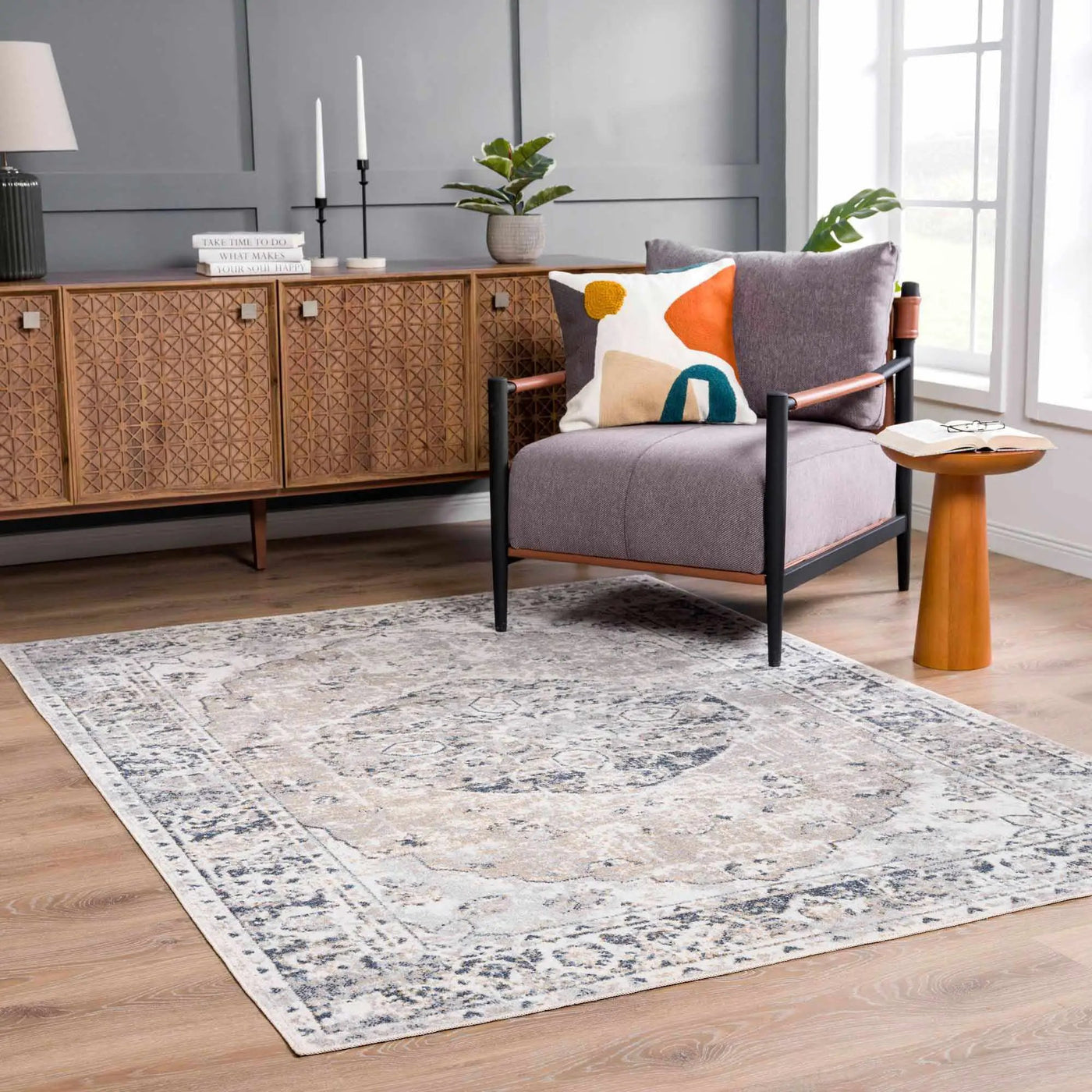 Rudo Flat Pile Washable Rug by Boutique Rugs