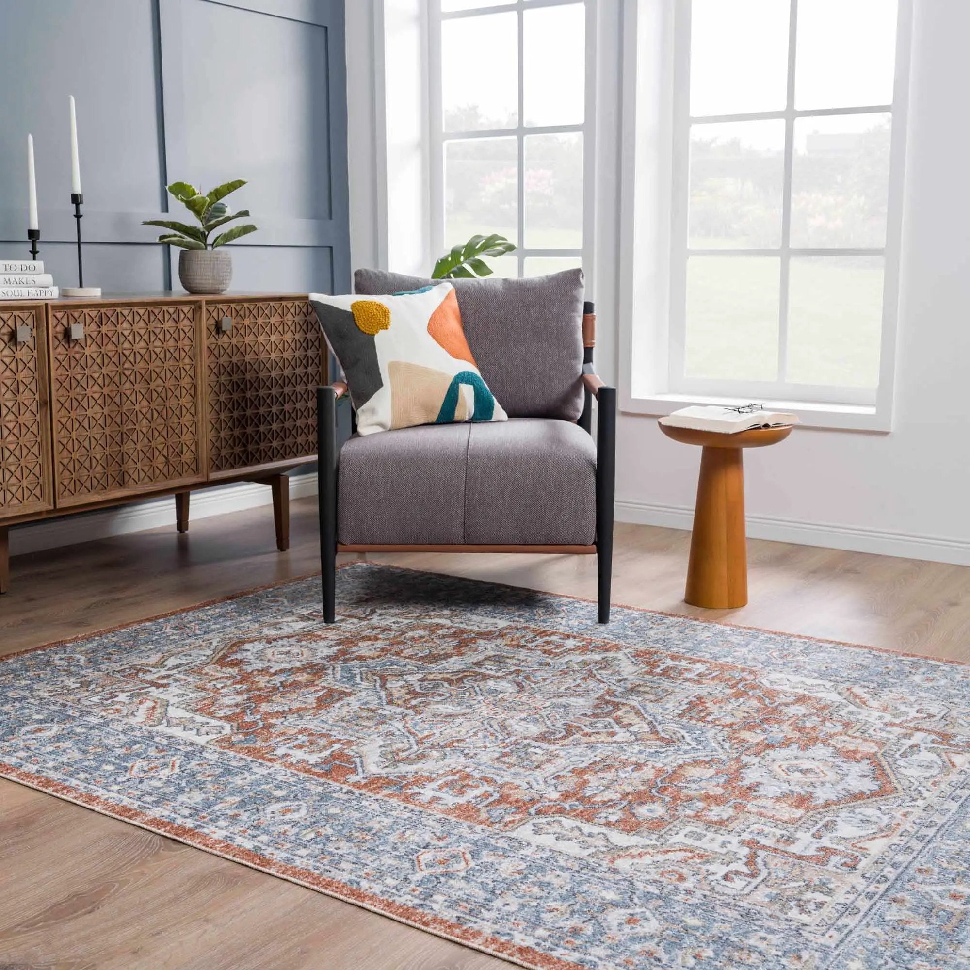 Ember Washable Area Rug - Clearance by Boutique Rugs