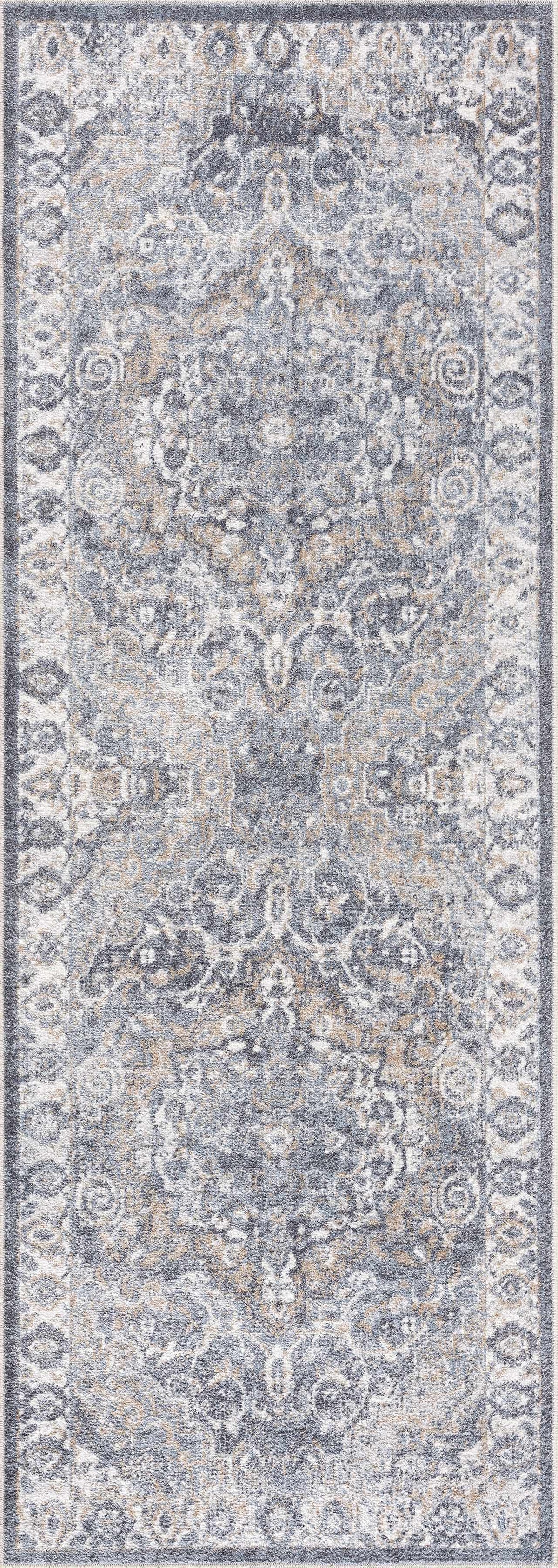 Aurum Blue Washable Area Rug, photo 5 of 19