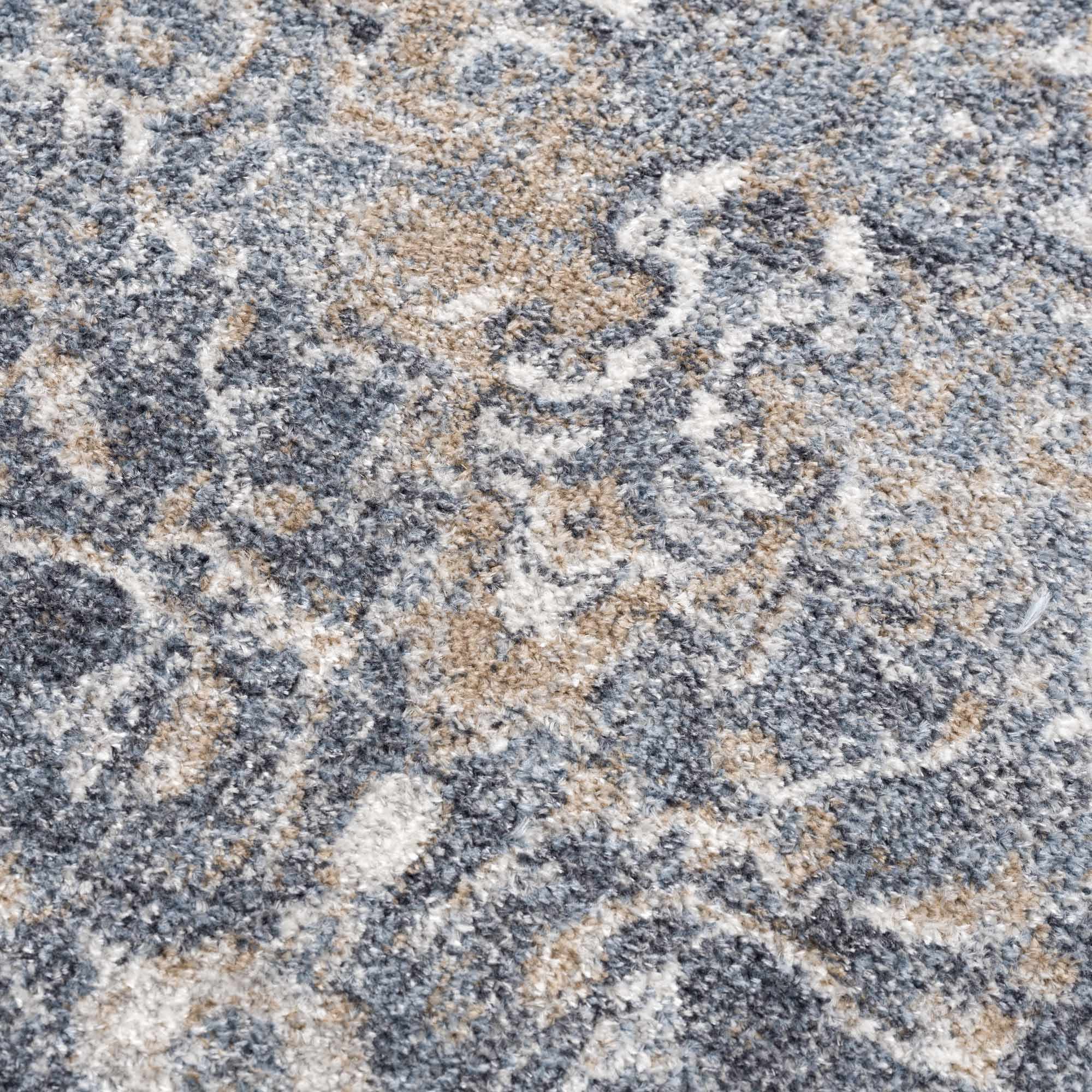 Aurum Blue Washable Area Rug by Boutique Rugs