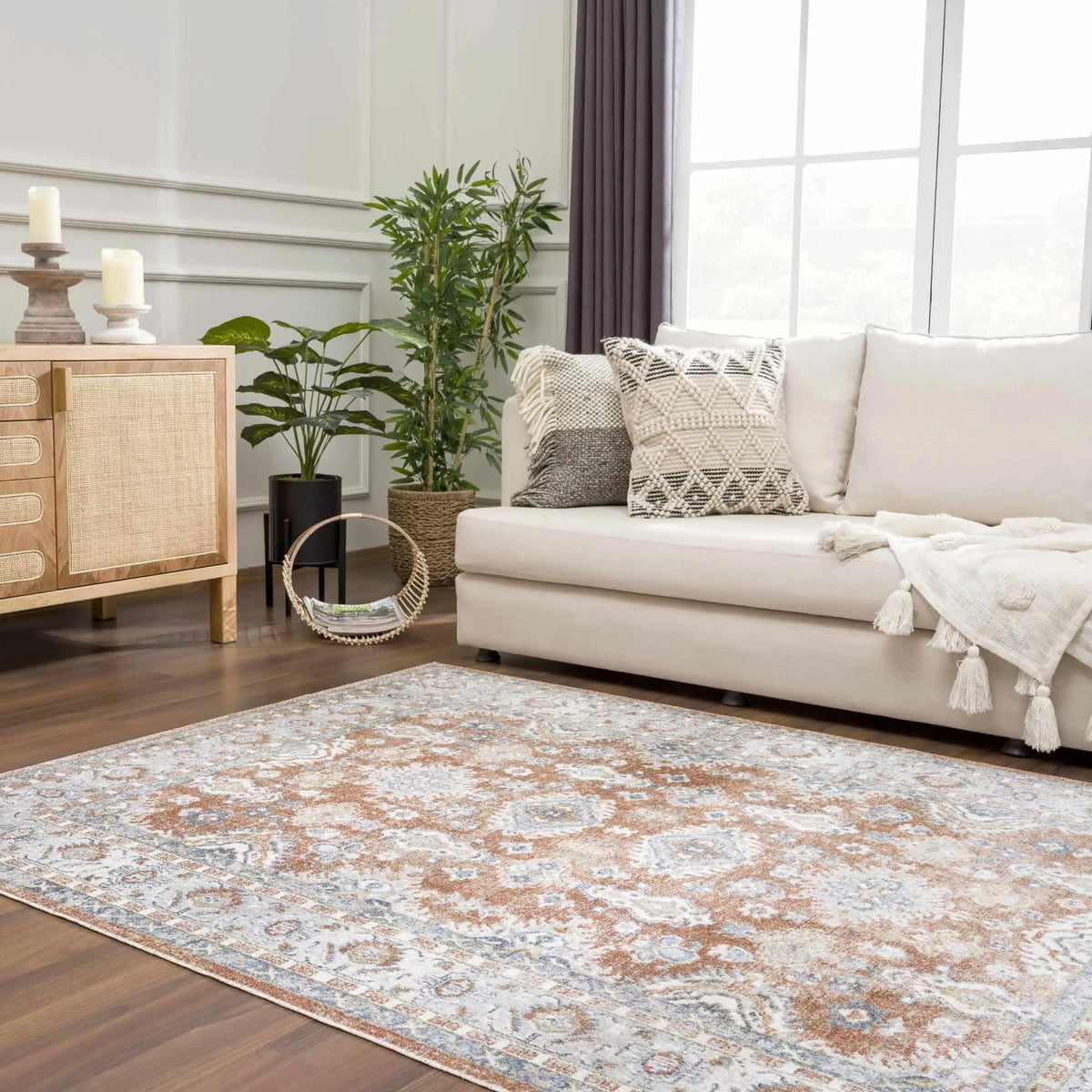 Ezio Boutique Washable Rug - Clearance, installed in a room 4