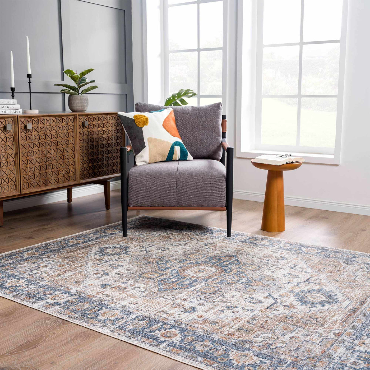Ezri Cream Washable Area Rug by Boutique Rugs