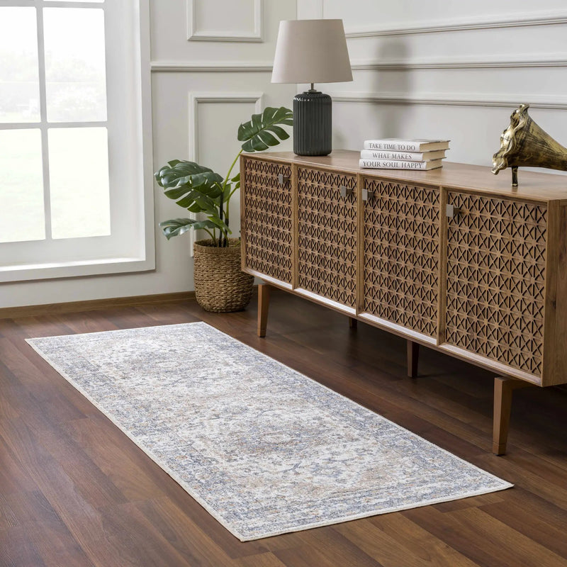 Ezri Cream Washable Area Rug by Boutique Rugs