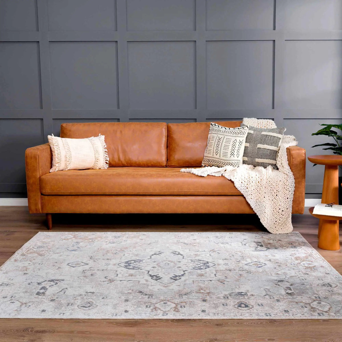 Dobry Boutique Washable Rug, installed in a room
