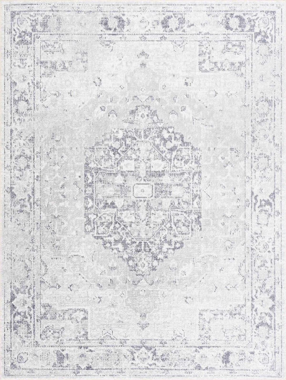 Akram Cream & Antrasit Washable Area Rug, photo 2 of 18