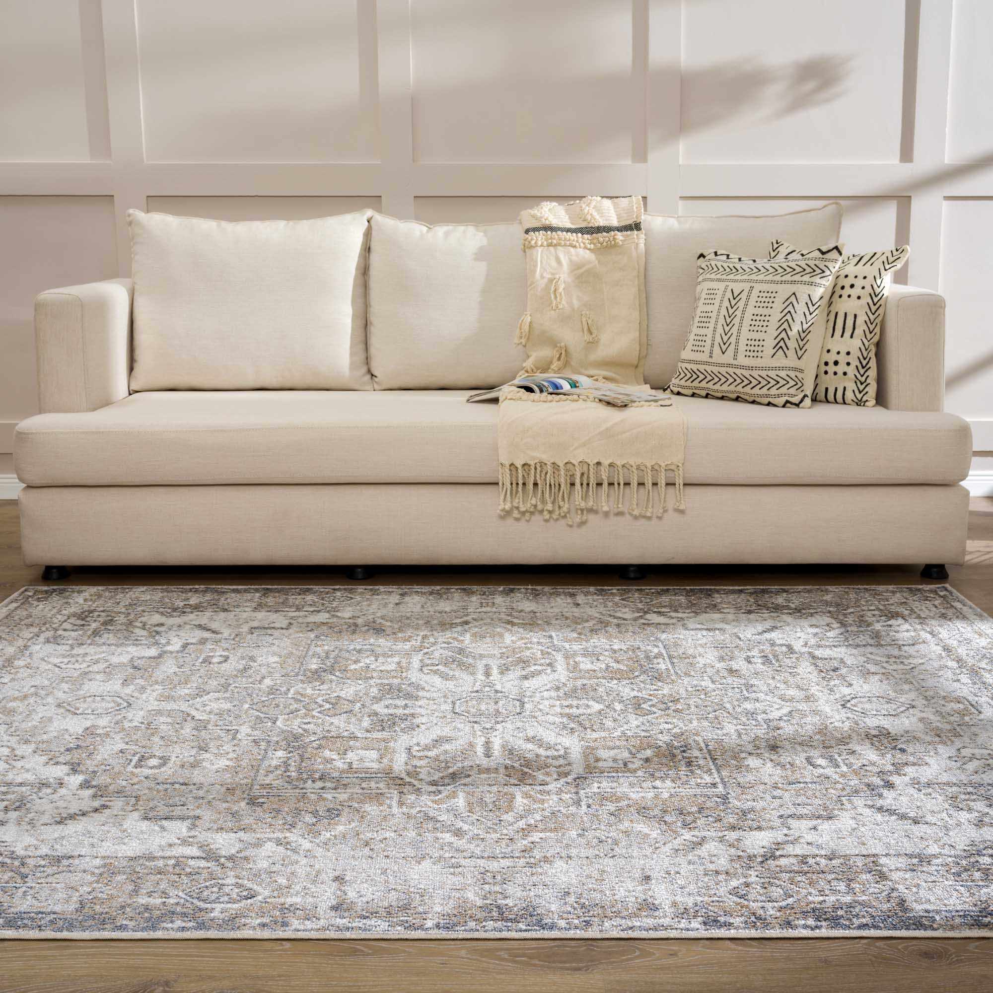 Hera Flat Pile Washable Rug by Boutique Rugs