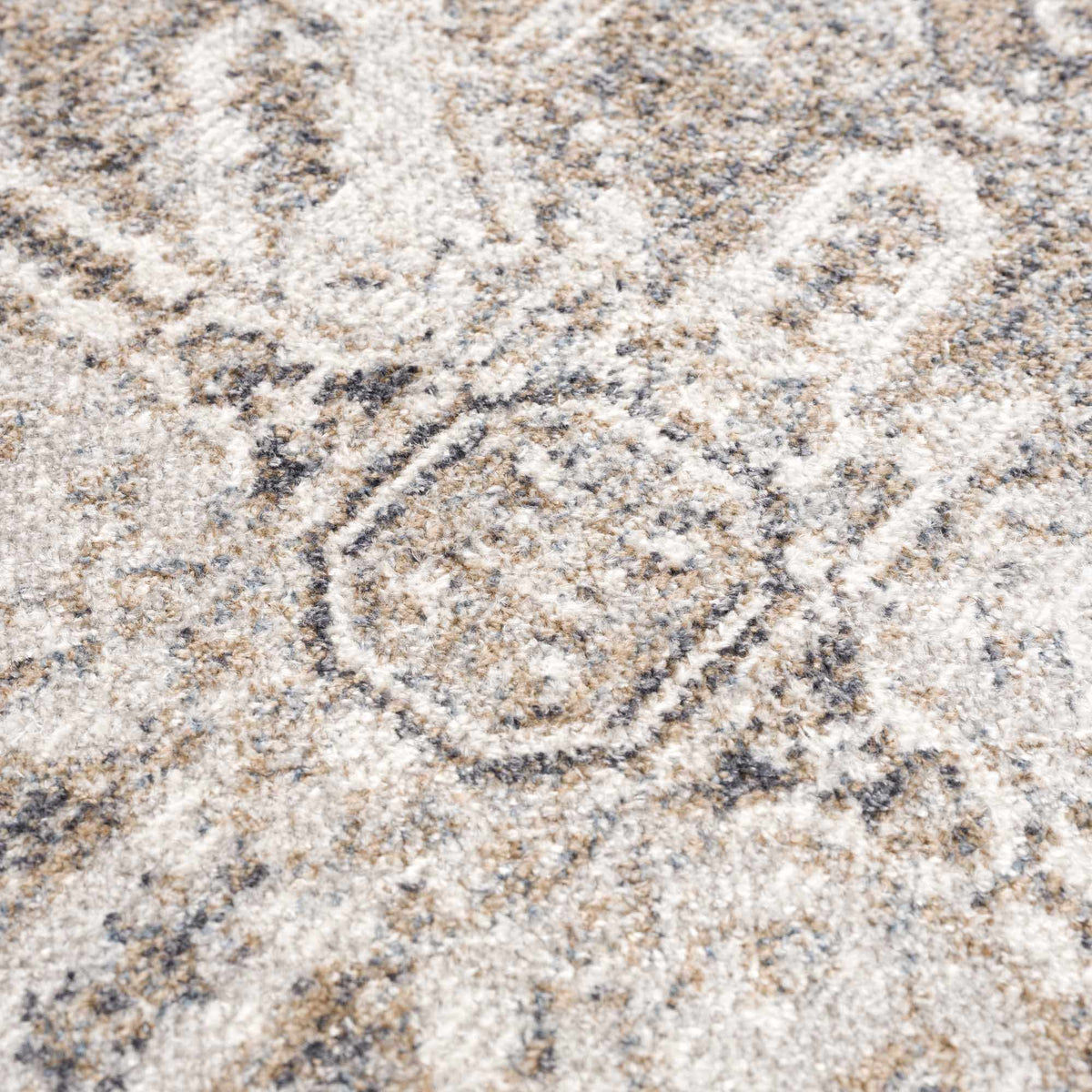 Blue Brown Hera Washable area rug, photo 13 of 17
