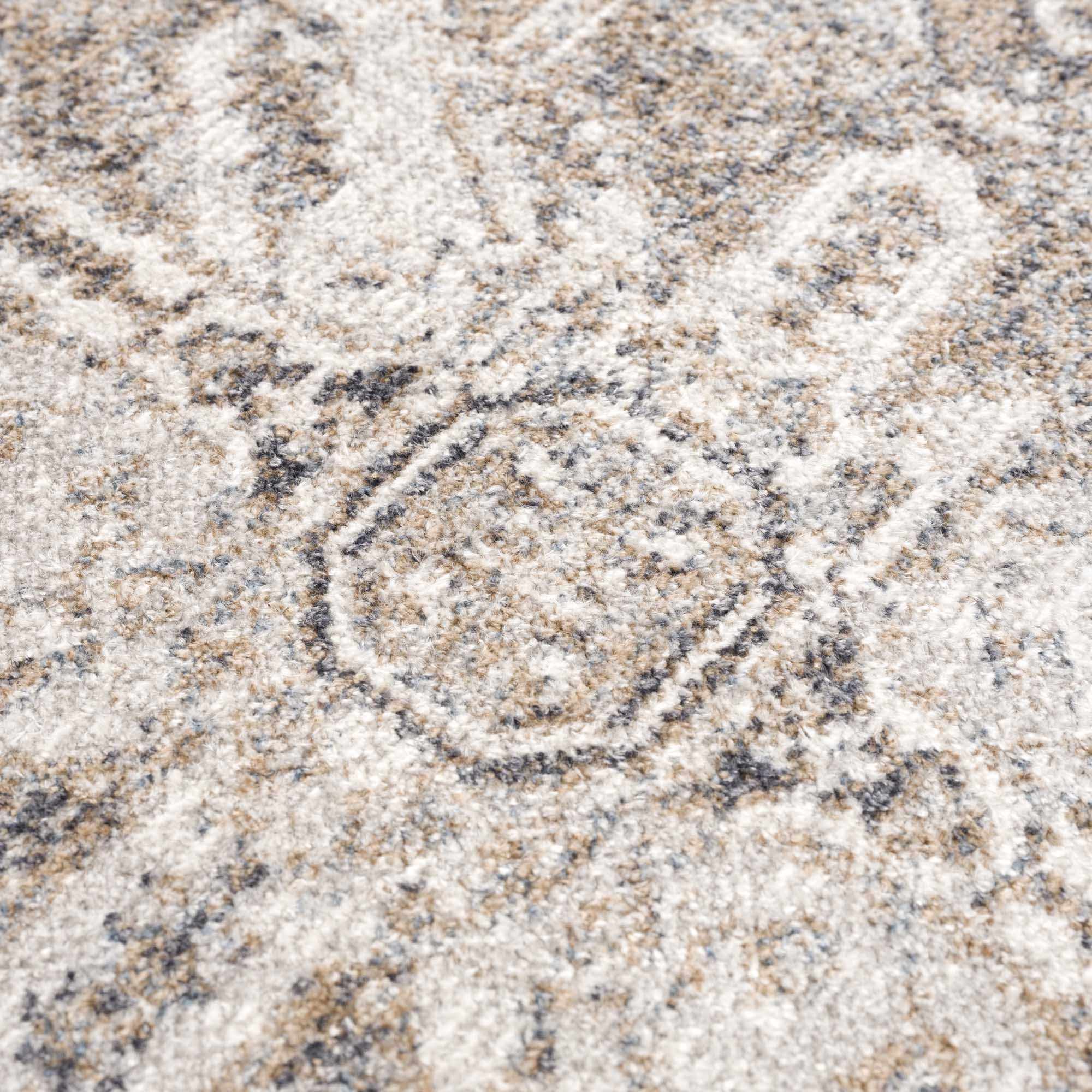 Blue Brown Hera Washable area rug by Hauteloom