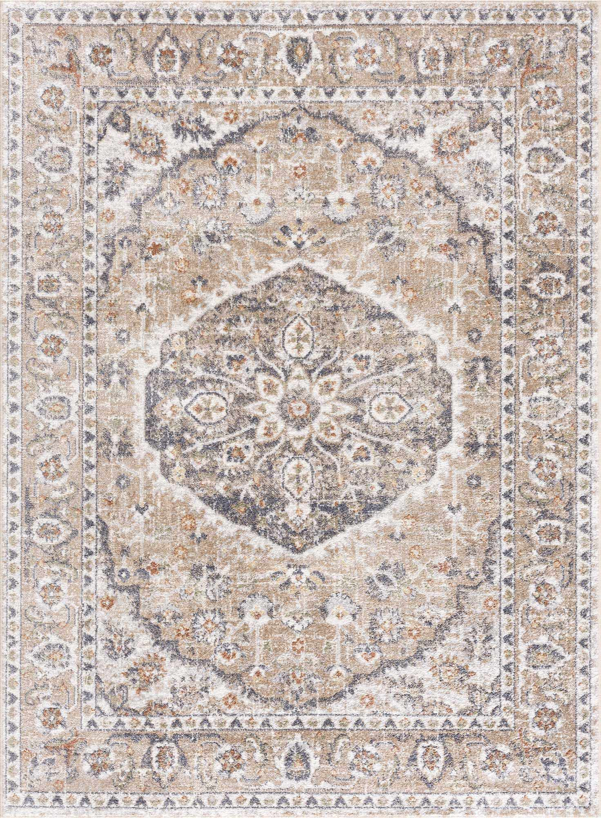Beige Hiti Washable area rug, photo 4 of 16