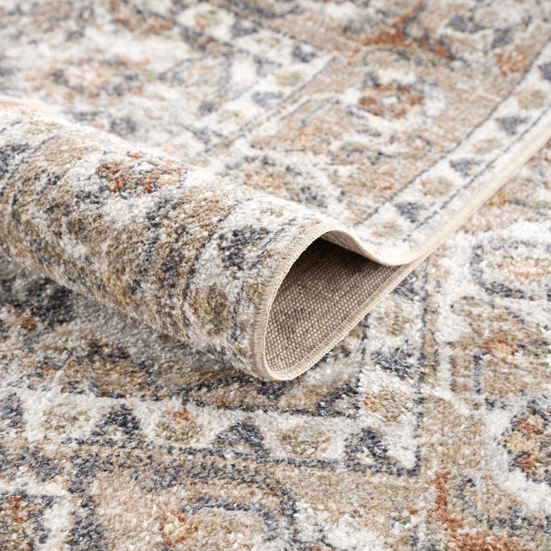 Beige Hiti Washable area rug by Hauteloom