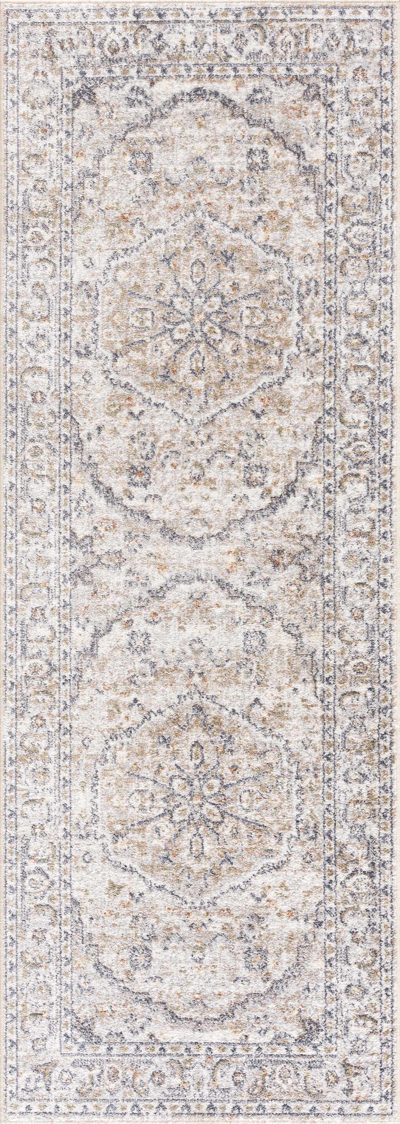 Cream Hiti Washable area rug by Hauteloom