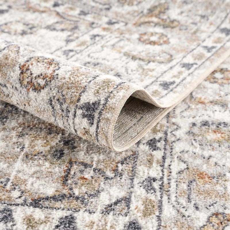 Cream Hiti Washable area rug by Hauteloom