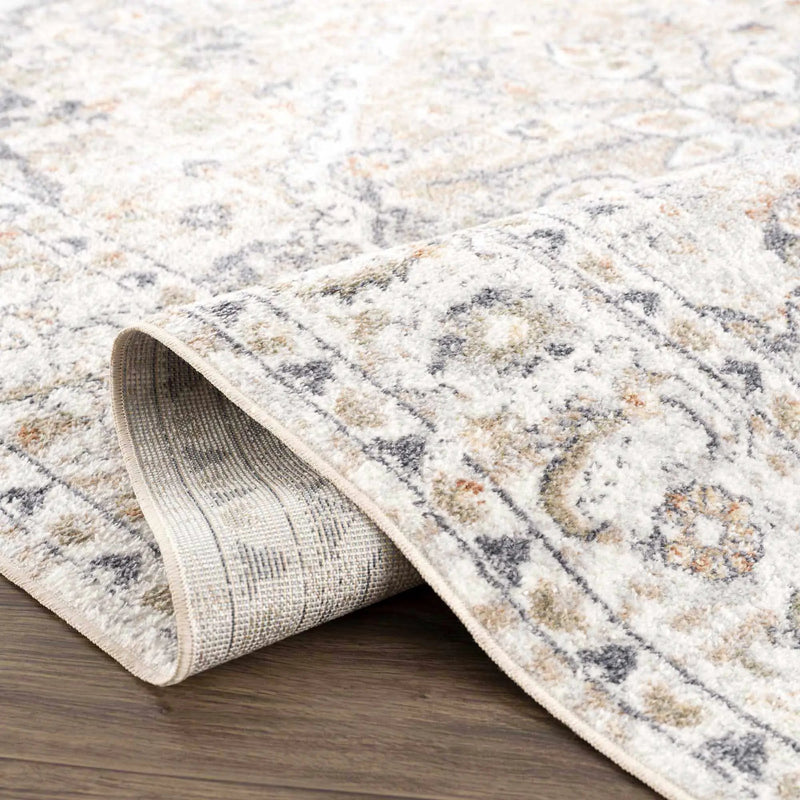 Cream Hiti Washable area rug by Hauteloom
