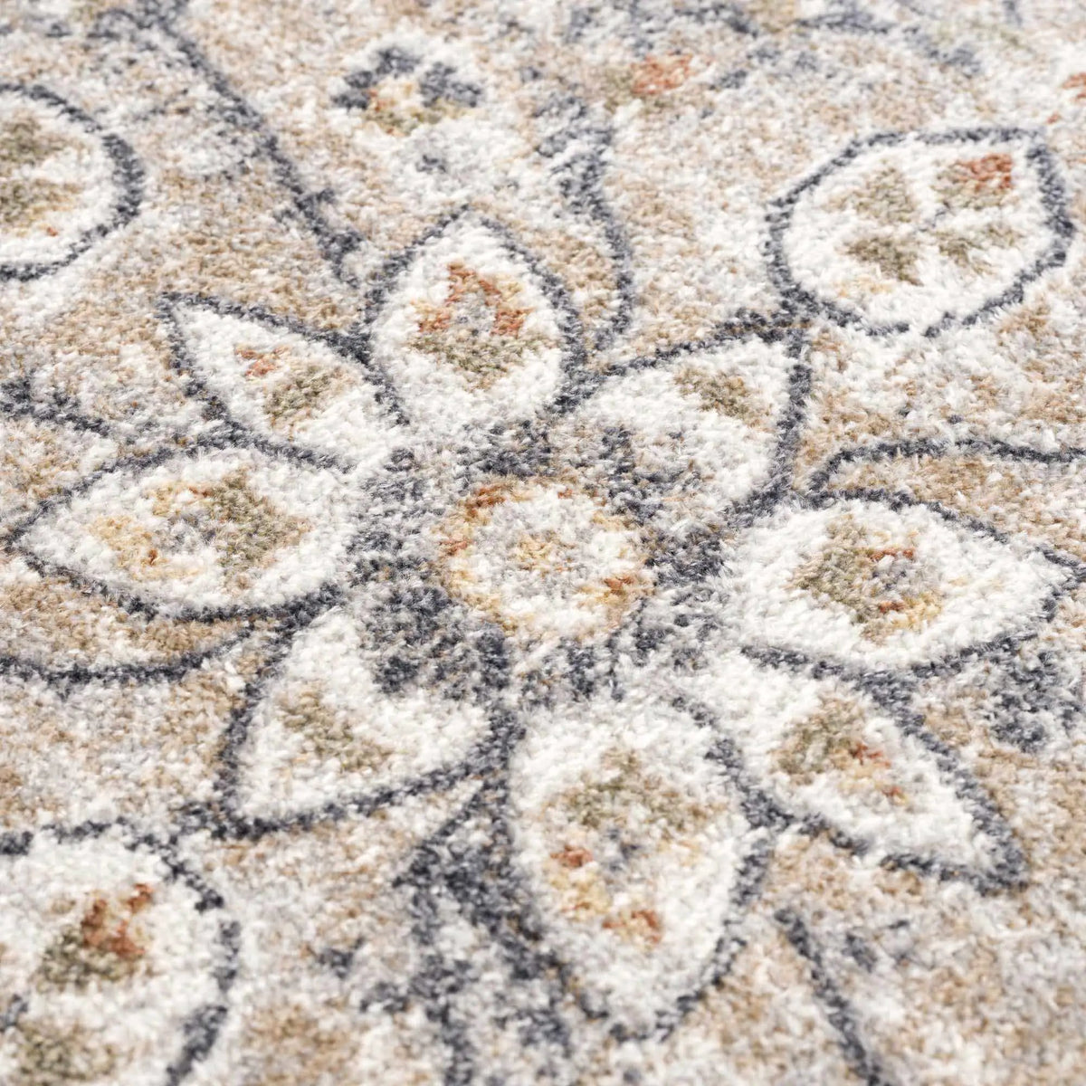 Cream Hiti Washable area rug, photo 13 of 17