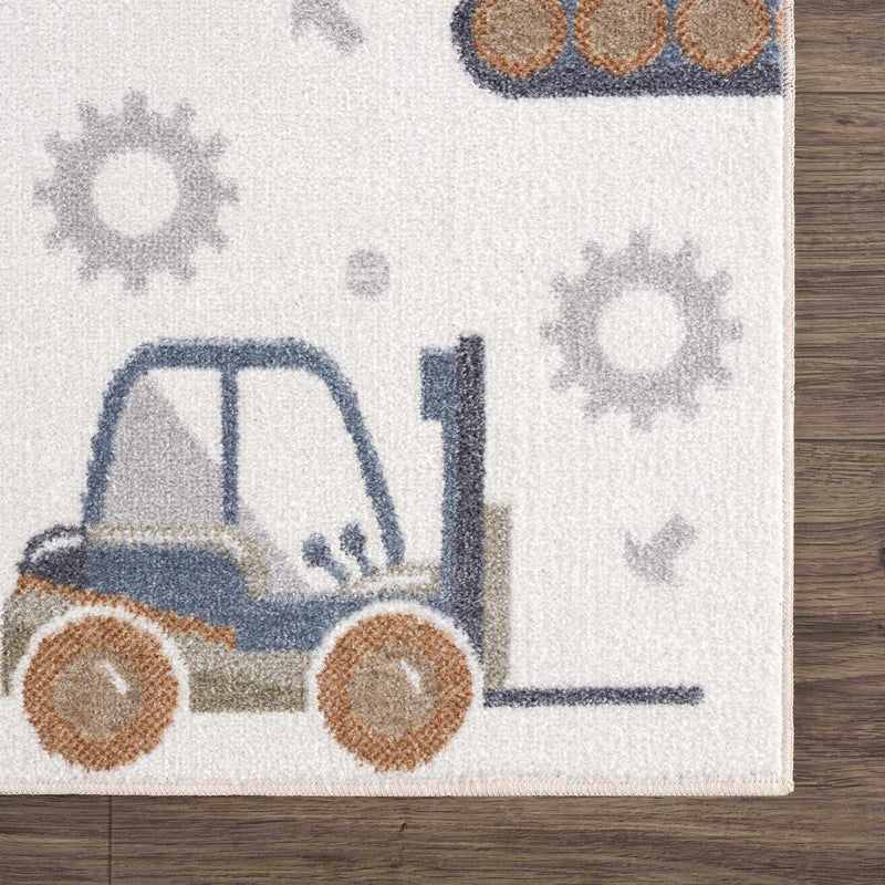 Construction Washable Kids Area Rug by Boutique Rugs