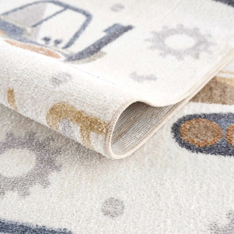 Construction Washable Kids Area Rug by Boutique Rugs