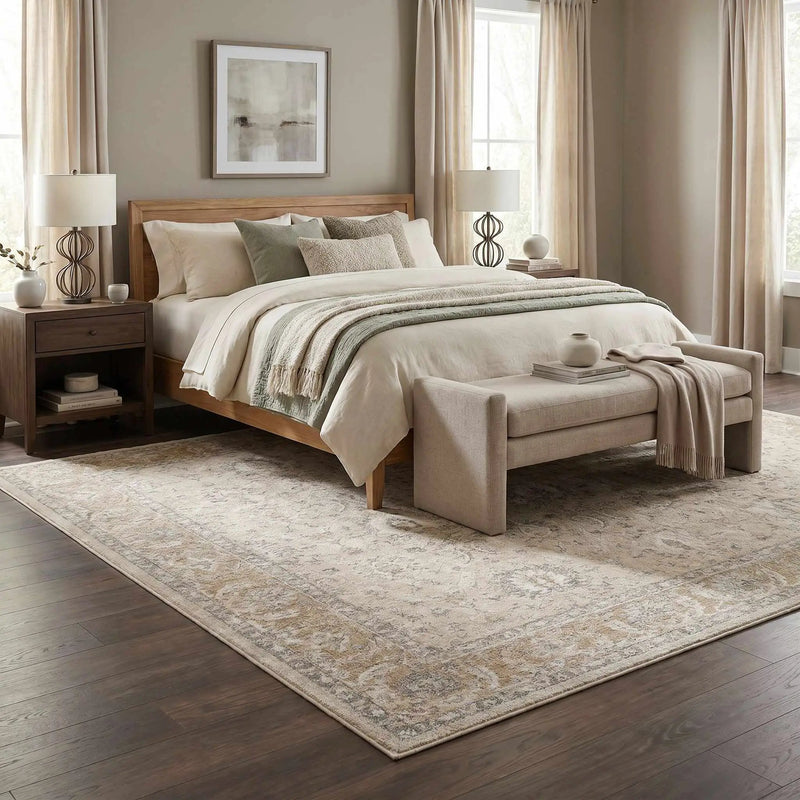 Airlia Cream Thick Luxe Area Rug by Boutique Rugs