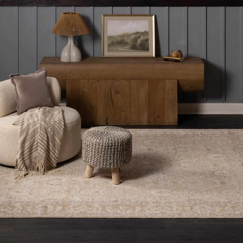 Airlia Cream Thick Luxe Area Rug by Boutique Rugs