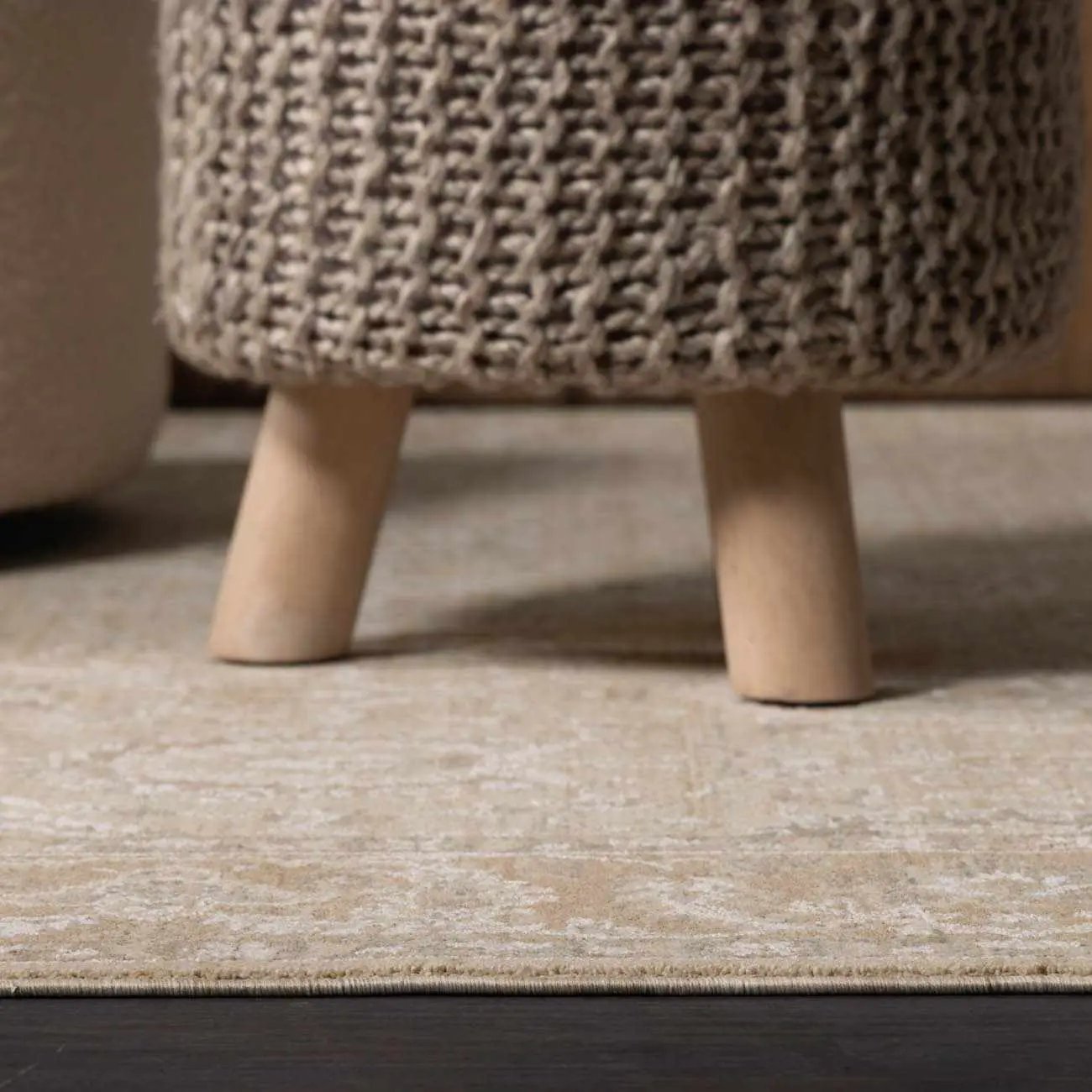 Airlia Cream Thick Luxe Area Rug by Boutique Rugs