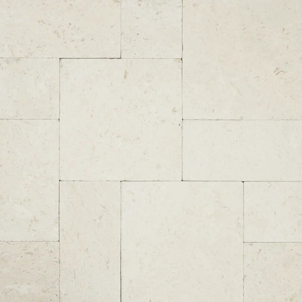 Mayra White Tumbled Limestone Pavers 12x24, photo 2 of 2