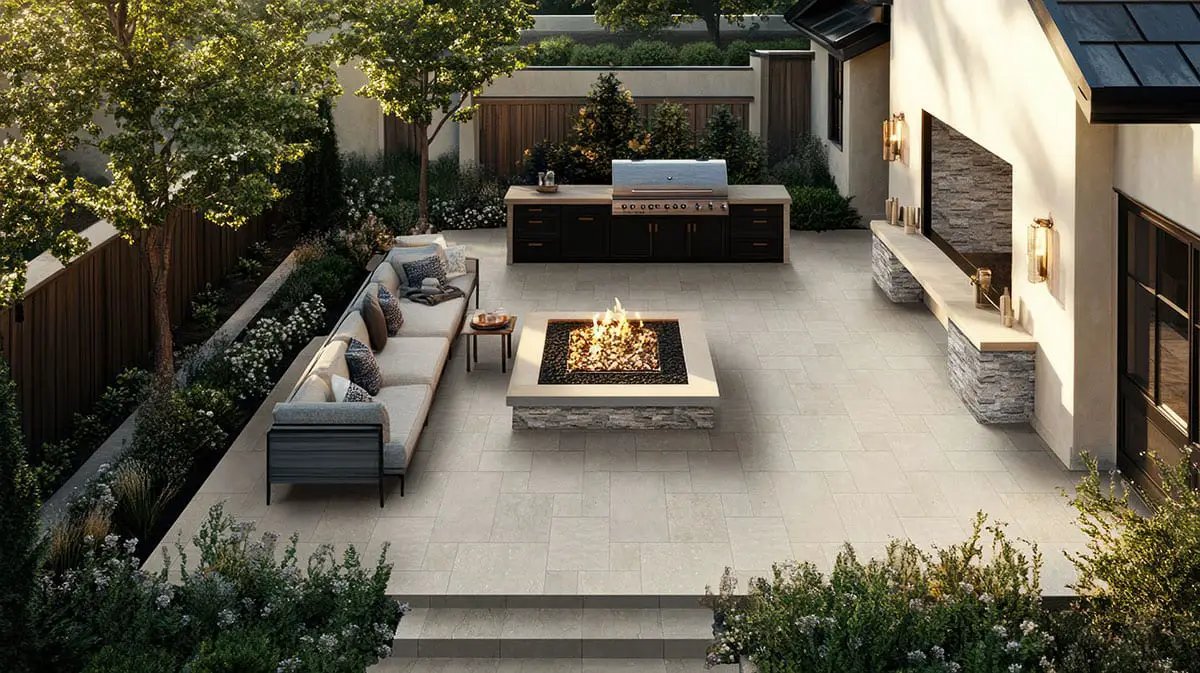 Seagrass Paver Sandblasted Limestone Pool Copings 16x24 by MSI Surfaces