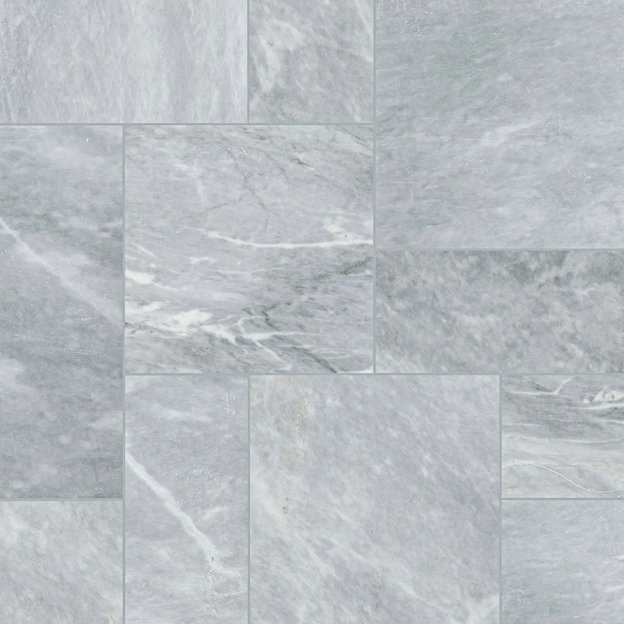 Atlantic Blue Sandblasted Pattern Marble Pavers close up