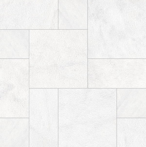 Crystal White Paver Sandblasted Marble Pool Copings 16x24
