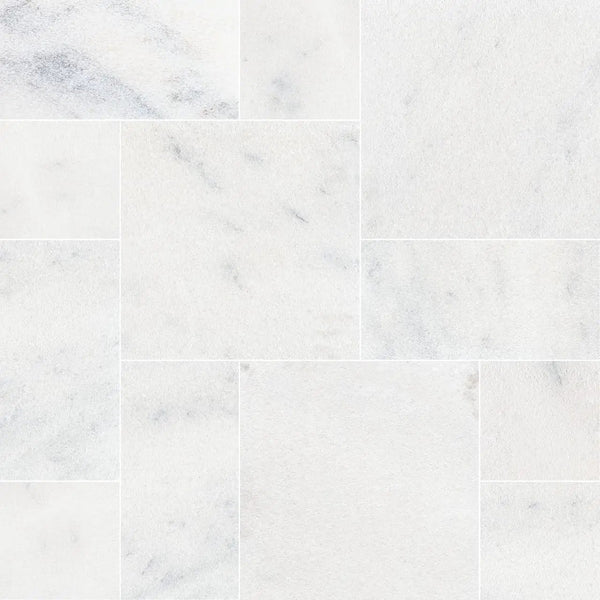 Sierra White Pavers Sandblasted Marble Pool Copings 16x24