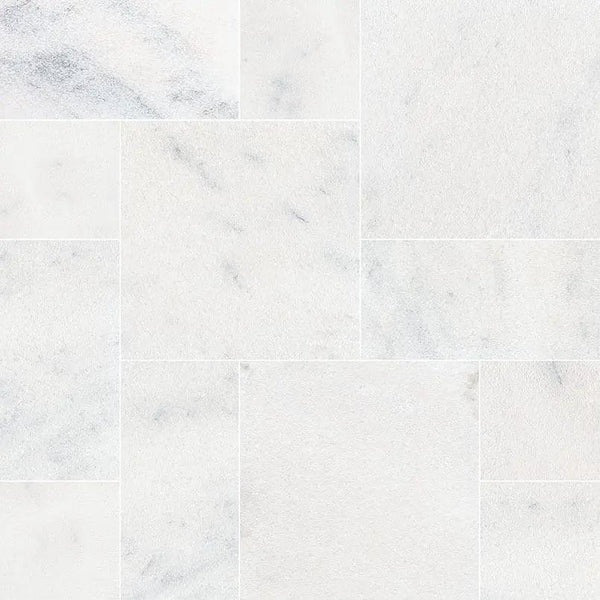 Sierra White Pavers Sandblasted Marble 16x24