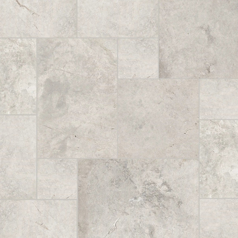 Tundra Gray Sandblasted Pattern Marble Pavers by MSI Surfaces