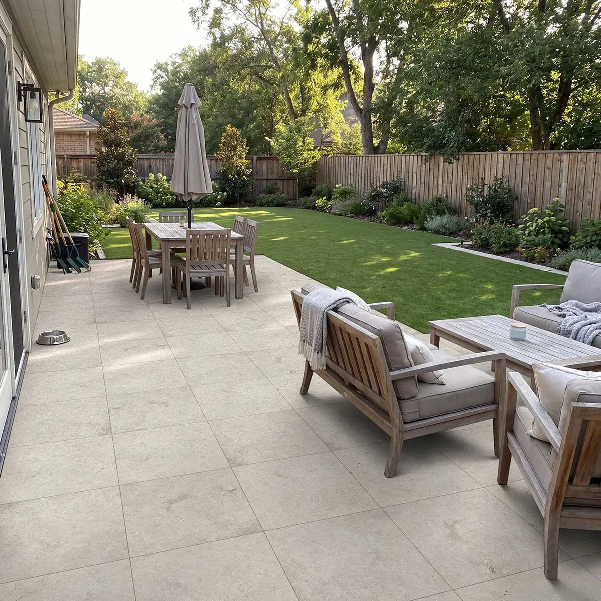 Tundra Gray Sandblasted Marble Pavers 24x24 by MSI Surfaces