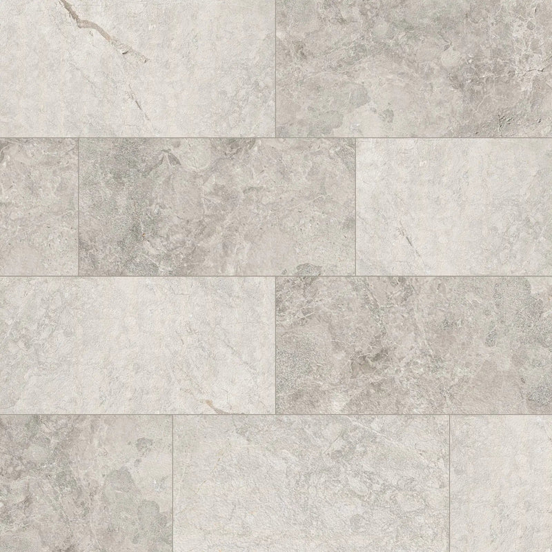 Tundra Gray Sandblasted Marble Pavers 12x24 by MSI Surfaces