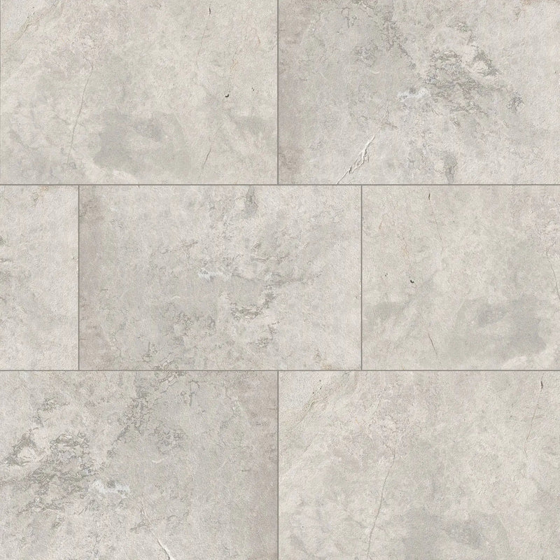 Tundra Gray Sandblasted Marble Pavers 16x24 by MSI Surfaces