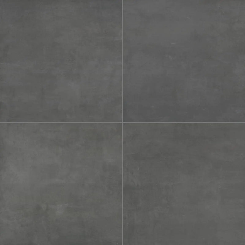 Beton Antracite Matte Porcelain Pavers 24x24 close up